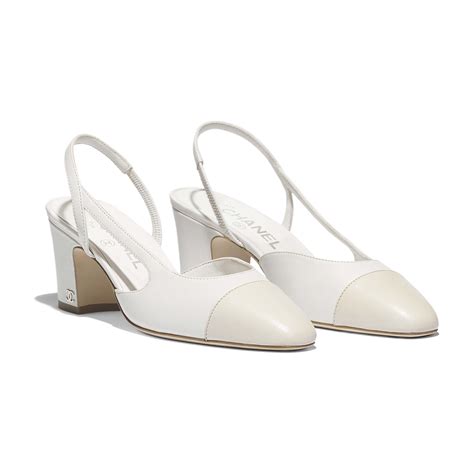 chanel slingback white|chanel slingback price euro.